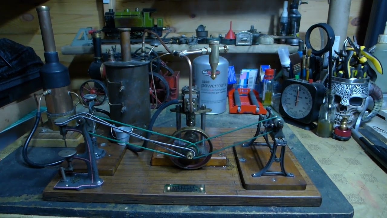 THE FIRST STEAM OF MY REFEREE ENGINE STEAM PLANT