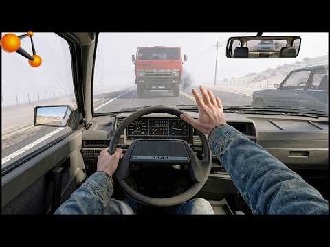 ВЫШЛА ФУРА из ТУМАНА! Последний ОБГОН! - BeamNg Drive