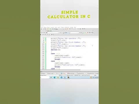 simple calculator problem in c | calculator | calculator program in c # ...