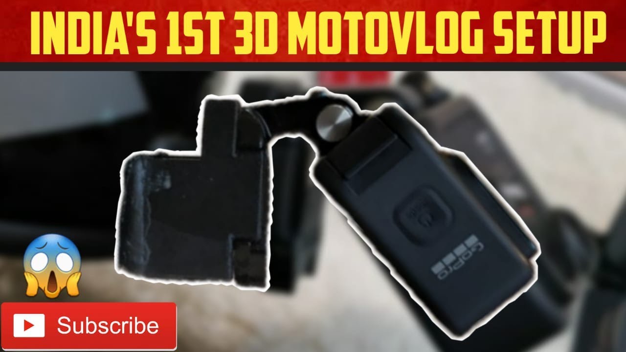 Fixing Action Camera On Helmet Using 3d Printed Chin Mount Tamil Gopro With Media Mod Youtube