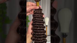 Brown Deep Wave Hair Bundles Color 4 Human Hair Factory