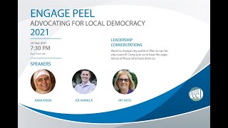 Engage Peel Town Hall: How to Run for City Council 101