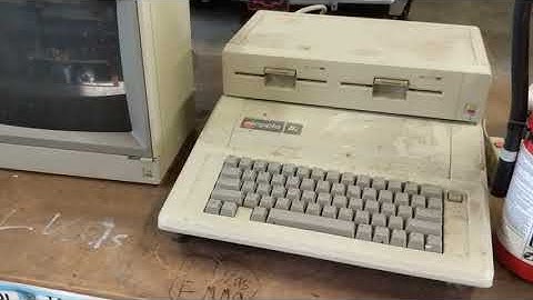 Roadside Apple IIe First Boot