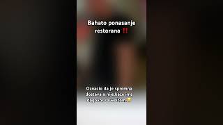 Bahato ponasanje restorana #viral #fyp