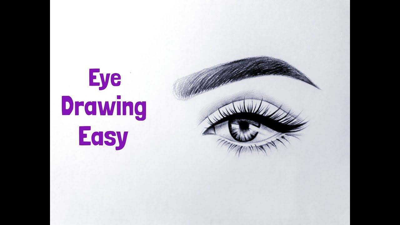 How To Draw Eyes Step By Step Easy - How to Draw Eye & Eyebrow Step by