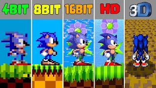 Sonic the Hedgehog (1991) 4Bit vs 8Bit vs 16Bit vs HD vs 3D (Which One is Better?)