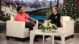 Ellen Meets Olympian Whose Amazing Animal Rescue Went Viral
