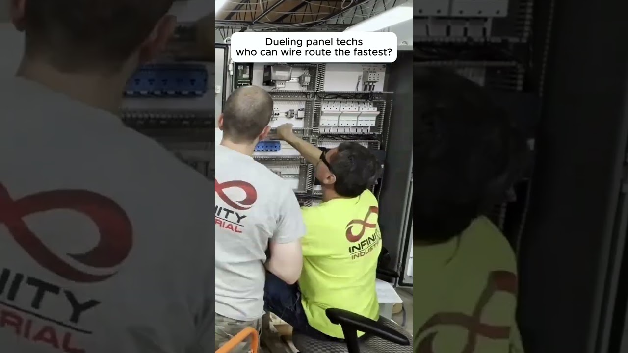 Watch our panel techs work their magic!🔥the best wire routers for any custom control panel project.