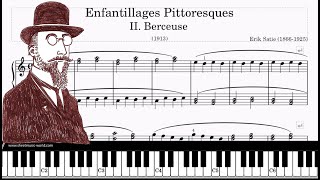 Enfantillages Pittoresques II Berceuse - Erik Satie - Piano (Tutorial, Sheets Score Erik Satie)