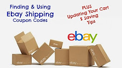 How to Find and Use Ebay Coupon Code for Supplies - Caution on Quantity Update in Cart - Ebay Boxes