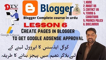 How to create pages in blogger for adsense approval || how to create pages in blogger 2022