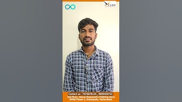 DevOps student review | Best DevOps Training Institute in Kukatpally Hyderabad | V Cube