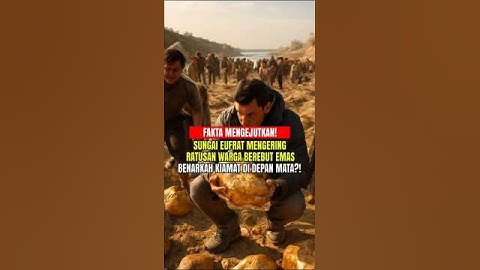 SUNGAI EFRAT MENGERING! Dan Ratusan Warga Berburu Tumpukan Emas Benarkah Kiamat Di Depan Mata?!!