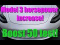 Tesla Model 3 AWD boost 50 horsepower Ingenext upgrade test!