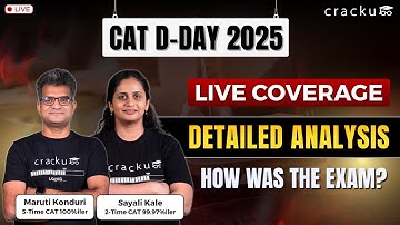 CAT 2025 Live 🔴 Complete Slot-Wise Analysis with Difficulty Levels & Cut-Off Expected