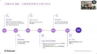 講座重播 | Journal Citation Reports 2025年度更新摘要線上說明會