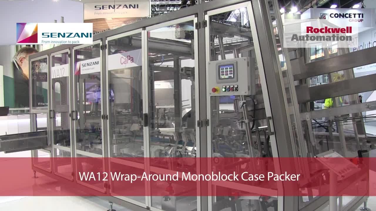 Senzani's WA12 Wrap-Around Monoblock Case Packer