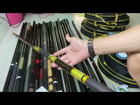 Video 21/11 mới về cần tay Nhật hàng tuyển víp dài 8-9-10m... - youtube