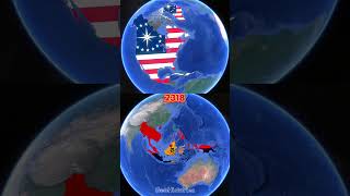 Evolution of Indonesia & United States of America in Next 500 Years #maps #history #historymap