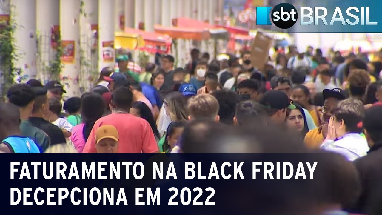 Faturamento na Black Friday foi 34,18% menor que em 2021 | SBT Brasil (28/11/22)