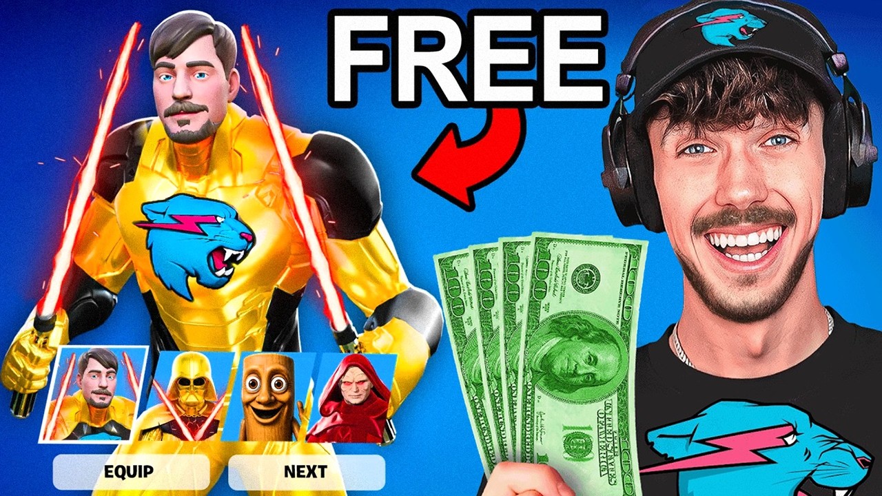 I Pretended To Be MrBeast To Get Free Skins!