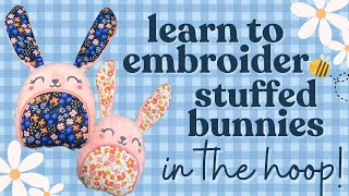 How to Embroider a Stuffed Bunny-- Step by Step!