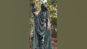8ft Skeleton Graveyard Statue TUTORIAL! #halloween #halloweenideas #halloween2023 #spooky