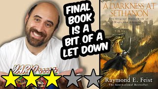 Riftwar: A Darkness at Sethanon (spoiler free review) by Raymond E. Feist
