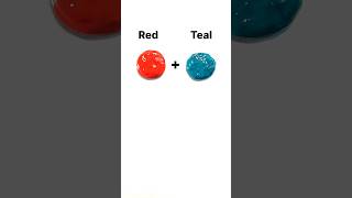 Red   Teal =? #colormixing #colors #satisfying #artvideo #art #shorts #ytshorts #abduldrawingroom