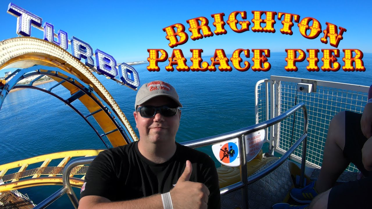 Breezy og Brighton Palace Pier 'Bright Bracing!'  Metal Fridge Magnet 