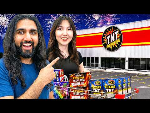 Spending $3000 At The BIGGEST Fireworks Store In Texas!