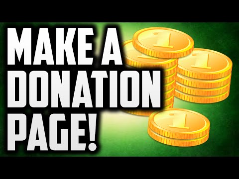 How To Make A fans Donation pagina!