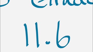 Fifth grade lesson 11.6