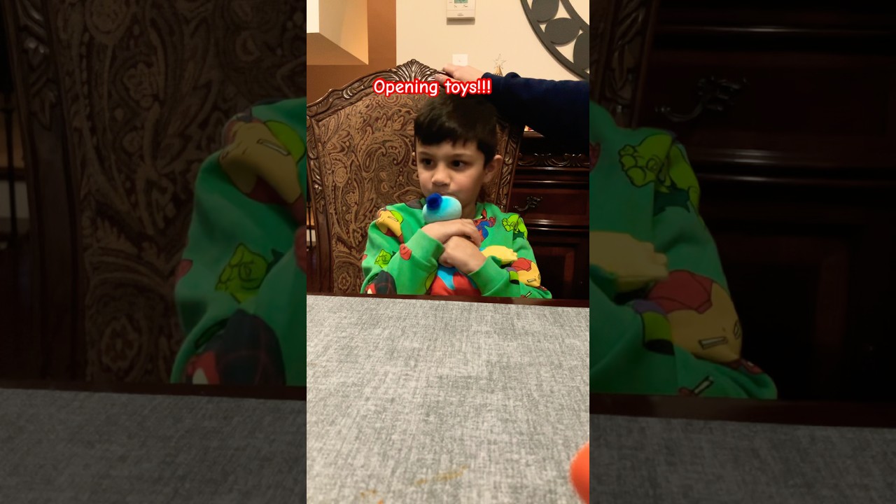 My brother opening his toys he bought with his money🫶🏻 