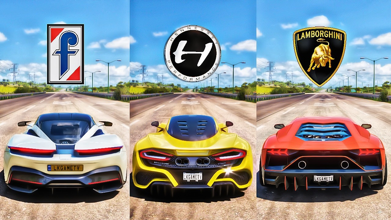 HYPERCAR BATTLE: 1845Hp Battista vs 1817Hp Venom F5 vs 1200Hp Aventador | FH5 Drag Race