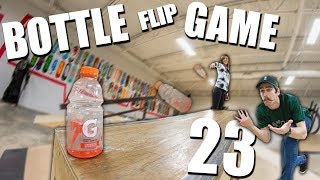 CRAZY GAME of BOTTLE FLIP with my Girlfriend! | Round 23