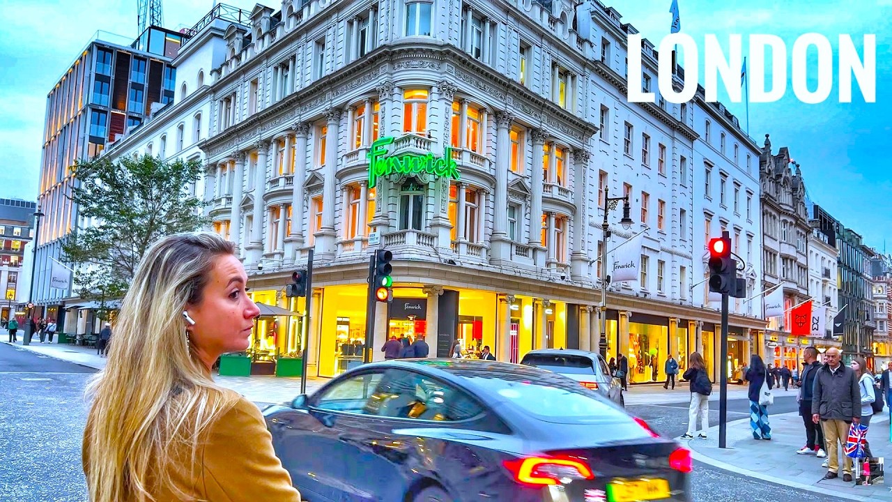 London City Walk - Walking London Mayfair, Bond Street - Central London Walking Tour - London View