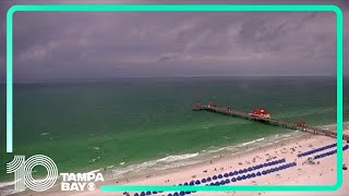 Ominous sky over Clearwater Beach as storms approach