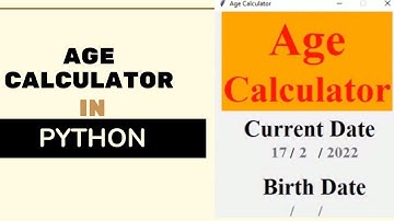 Age Calculator in Python.(#1)