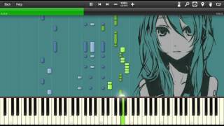 Hatsune Miku - Ievan Polkka - Easy Piano tutorial (Synthesia)
