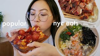 TRYING POPULAR NYC EATS | Prince St. Pizza, Wah Fung, Raku