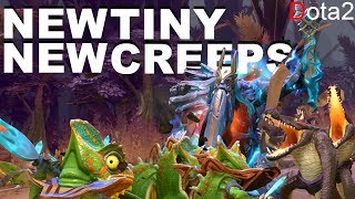 Dota2, new skins! tiny and creeps ...