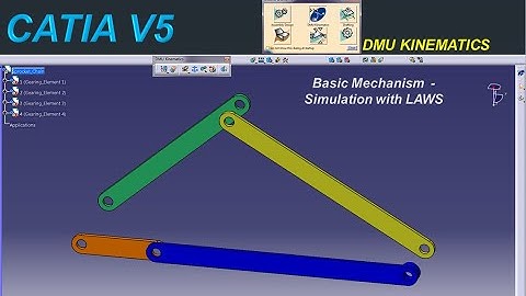 CATIA V5 DMU Kinematics _Simulation with laws_Basics