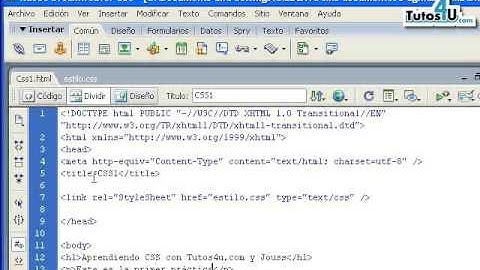 Tutorial 31.- Llamar a una Hoja de Estilo Css. Desarrollo de Sitios Web.
