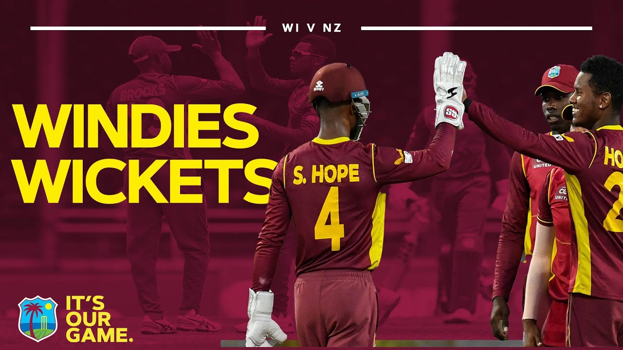 Superb Bowling! All West Indies Wickets against New Zealand 2022 | Windies