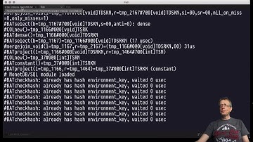 DB2 — Chapter #09 — Video #47 — MonetDB: order indexes