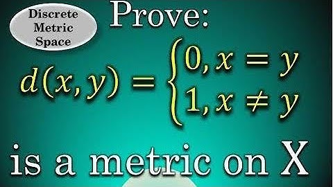 Example 1 of Metric Space from Chapter 4  Jeevanson Publication || Real Analysis || Discrete Metric