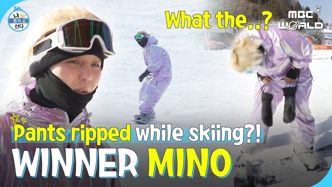 C.C.] MINO shows off his impressive skiing skills