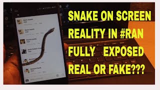 #ran full exposed|| snakeon screen|| animals on screen||facebook post #ran real or fake???||