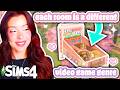 Building 4 Homes Inside a GIANT Pinball Machine in The Sims 4